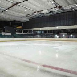 The ice skating rink charges an hourly fee