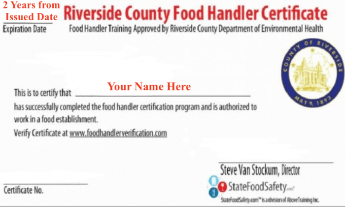 Food handlers card snohomish county washington