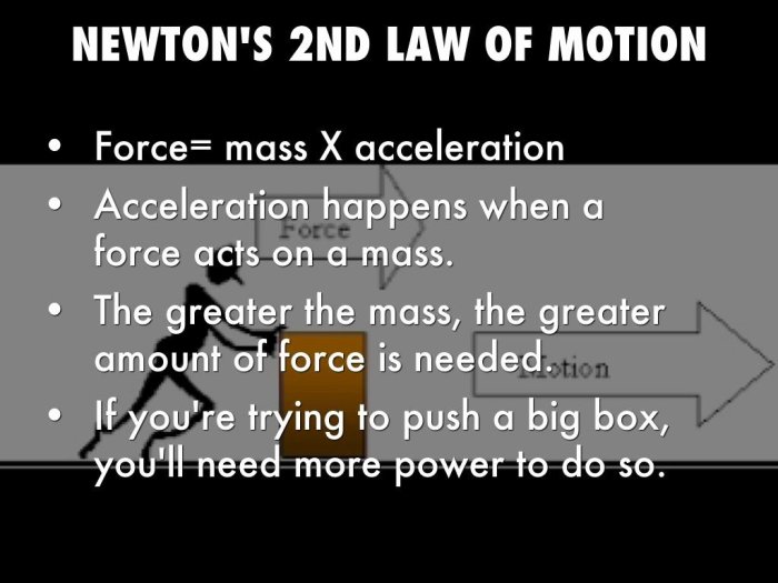 Newton's second law of motion worksheet answers